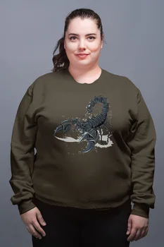 

Angemiel Wear Scorpion Green Women Sweatshirts