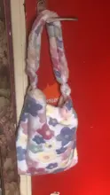 Youda-Bolso para flores de felpa suave para mujer, bandolera de gran capacidad para estudiante, bolso de compras sencillo