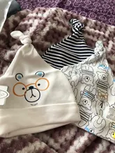 Baby-Hats Caps Newborn 0-6-Months 100%Cotton Printed for 3pcs-Per-Lot KF268