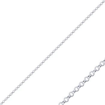 

Silver 925 Sterling 40 Micron Doç Rhodium Plated Chain Necklace