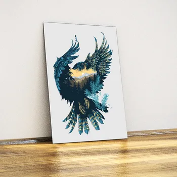 

Hawk Think the illustration-Metal Plate