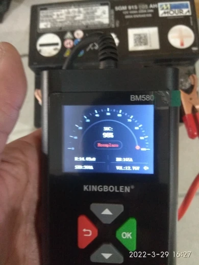 Отзыв о товаре Автомобильный тестер батареи KINGBOLEN BM580 12V 6V CCA Circut тестер Cranking зарядка инструменты BM550 Автомобильный анализатор батареи от пользователя H***n