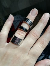 Anillo de acero inoxidable con letras, de Color plateado diseño romántico, corazón, boda, pareja, regalo de San Valentín, 2020