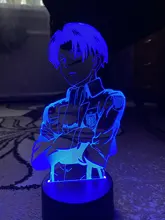 Table-Lamp Light Cool Ackerman-Figure Night-Light Titan Attack Acrylic Home-Room-Decor
