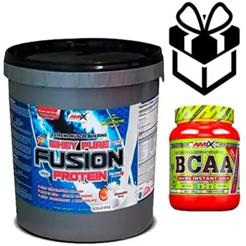 

Amix Whey Pure Fusion 4 kg vanilla + Instant Bcaa 300 gr + mixer