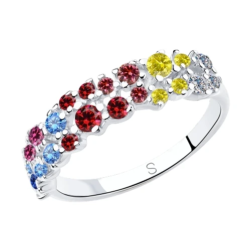 Серебряное кольцо с фианитами арт. 94013035 |