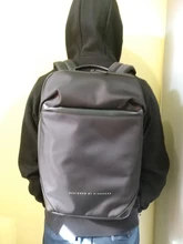 Kingsons-Mochila negra ultraligera para ordenador portátil Unisex, morral delgado de 15,6 pulgadas para oficina y trabajo