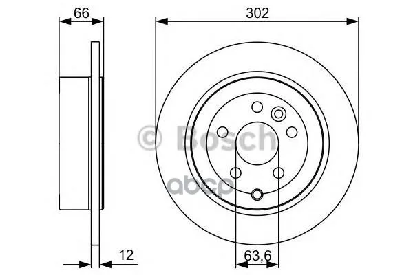 Диск Тормозной Land Rover: Freelander 2 06- Bosch арт. 0986479518