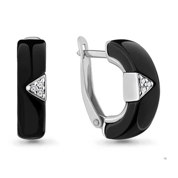 

Earrings made of silver with cubic zirconia