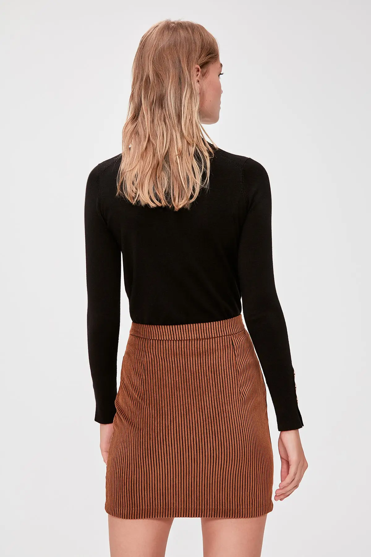 Trendyol молния юбка с деталями TWOAW20ET0294