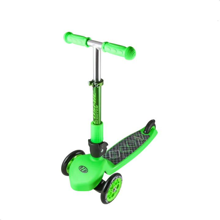 Зеленый Трехколесный самокат для самых маленьких детей TechTeam Cosmic Pro - Цвет: Зеленый