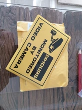 Pegatinas de advertencia para ventana y seguridad del hogar, sistema de vigilancia CCTV, pegatina de alerta para cámara IP, 5 uds.