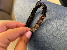 Vnox-pulsera de cadena trenzada para hombre, con nombre personalizado, fecha, inicial, cita, longitud ajustable