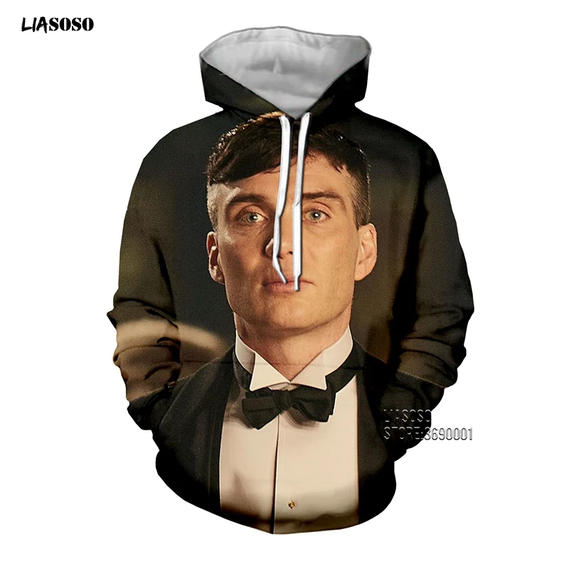 LIASOSO 3D принт для женщин и мужчин Peaky Blinders толстовки с капюшоном Повседневная Верхняя одежда уличная X2658