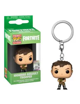 

FUNKO POP keychain! HIGHRISE ASSAULT TROOPER DE FORTNITE