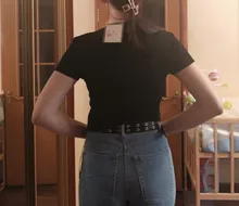 Green Crop Top T-Shirt Female Solid Cotton O-Neck Short Sleeve T-shirts for Women High