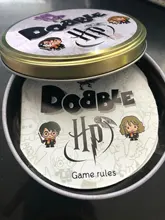 Dobble HP-Juego de mesa HP Spot It animal Jr, caja de hierro, 55 cartas, Hermione Sports Go, Camping, Hip-juego para niños, regalo en inglés
