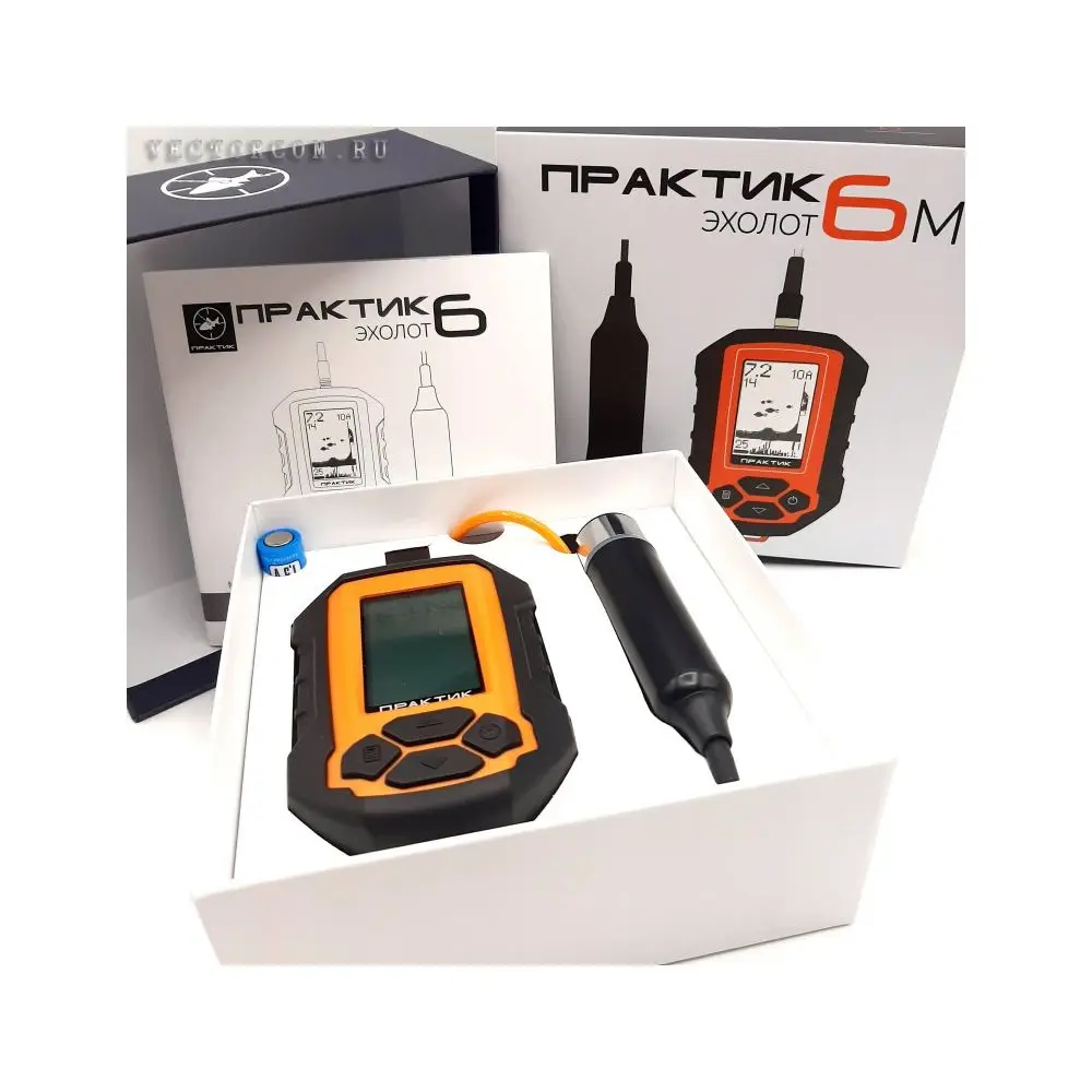 Echo sounder practices 6 M Portable for all season fishing orange cable | Спорт и развлечения