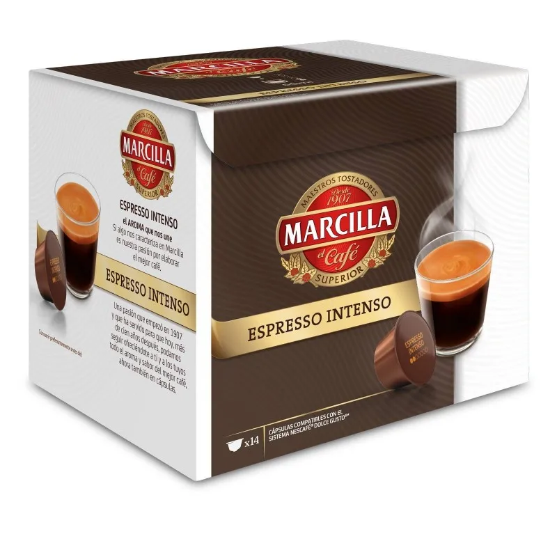 Intense Espresso Marilla, 14 capsules compatible with Dolce Gusto