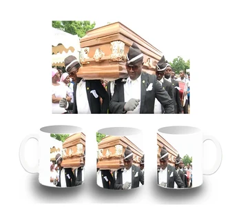 

Plastic CUP BLACK DANCING WITH COFFIN plastic mug