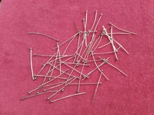 22 25 30mm 316 de acero inoxidable de oro bola plateada alfileres de cabeza fabricación de joyería 24-Calibre 50 unids/lote