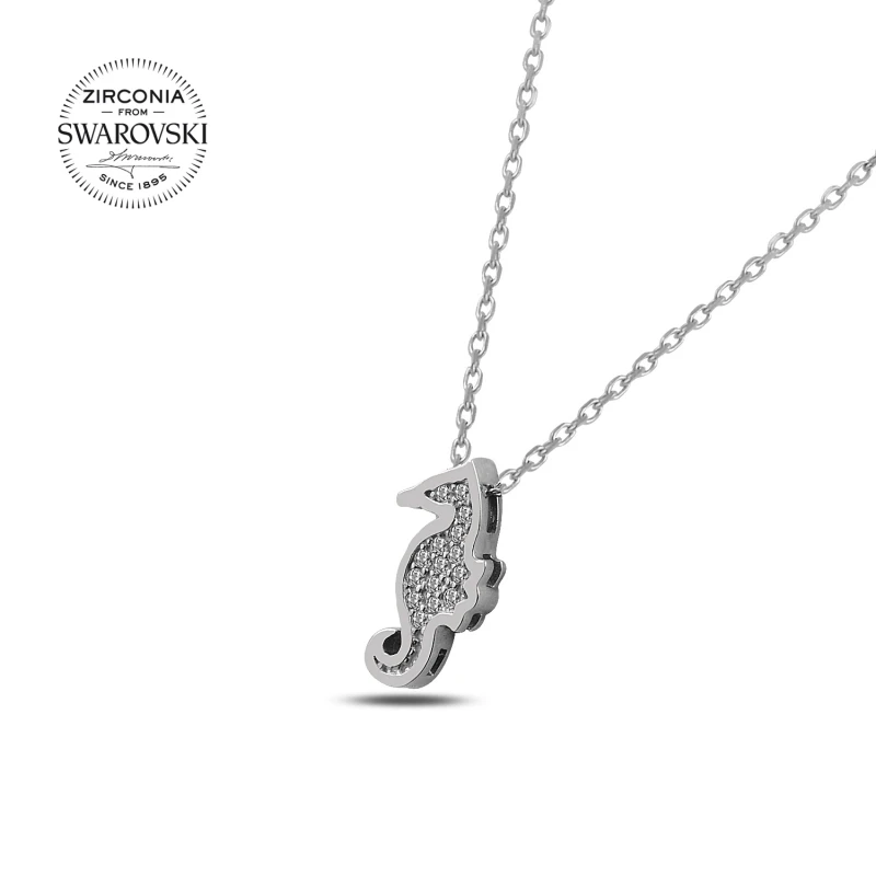 

Armagano Swarovski Zirconia Gemstone Seahorse Necklace