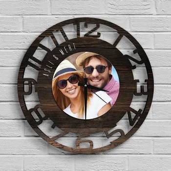 

Personalized Picture Different Design Wooden Wall Clock-40C