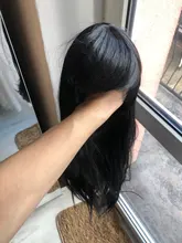 Pelucas de pelo largo y liso para mujer, postizas sintéticas para mujeres negras, resistentes al calor, de uso diario