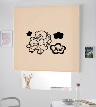 

Blind Iroa customizable Child/Teddy Bear Pol! ROLLER BLINDS TRANSLUCENT! (BEIGE 100X175)