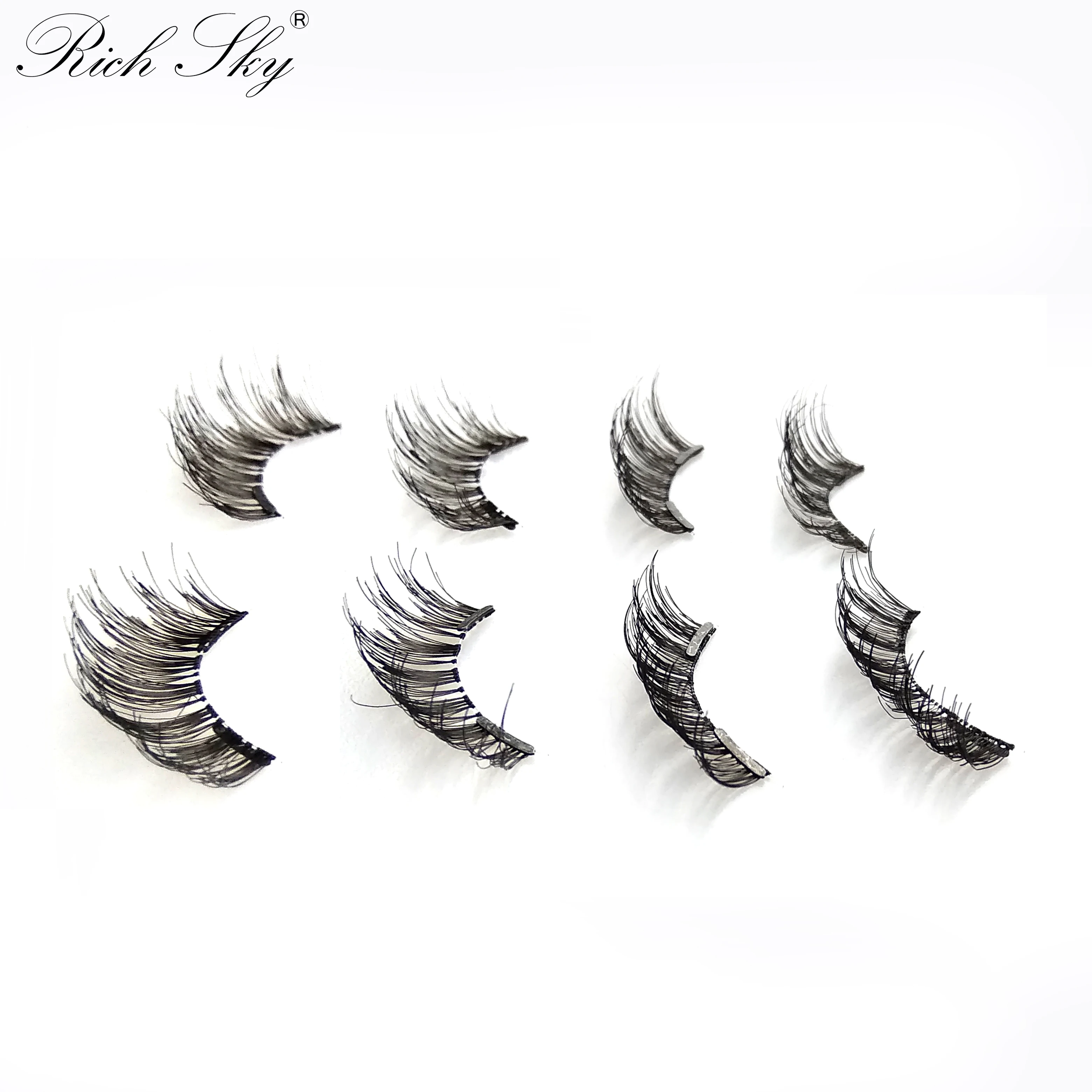 Rich Sky New Style Lashes 8d Quantum Magnetic Eyelash Suit Four pairs of eyelashes and Quantum Eyelash clamp Rich Sky New Style Lashes 8d Quantum Magnetic Eyelash Suit Four pairs of eyelashes and Quantum Eyelash clamp