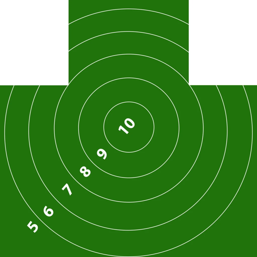 Target for shooting chest 50x50 cm (paper 50 pcs.) | Спорт и развлечения