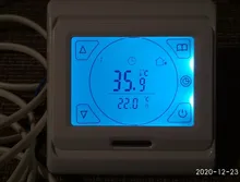 Temperature-Controller Programmable-Room Floor-Heating-Thermostat Warm LCD Touch-Screen