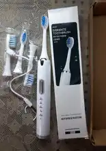 Cepillo de dientes eléctrico ultrasónico impermeable para adultos y niños, recargable por USB, mejorado, conjunto de cabezales de repuesto