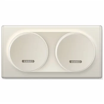 

Two switches with LED illumination element one-key switches OKE (Florence) in frame OneKeyElectro framed set