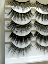 SEXYSHEEP-pestañas postizas 3D de visón, pestañas largas naturales/gruesas, útiles de extensión de belleza, 5 pares