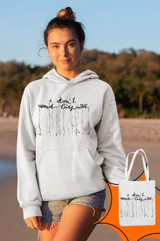 

Angemiel Wear I Need Don't Fashion White Women 'S Hooded Sweatshirt Bags Kombin