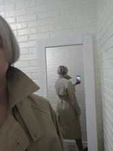 Marca del Reino Unido 2021 nueva moda Otoño/otoño Casual doble botonadura Simple clásico Trench largo con cinturón mujer Chic chaqueta