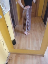 Falda plisada de terciopelo para mujer falda larga clásico informal de cintura alta color gris y coreano para fiesta y escuela 2020