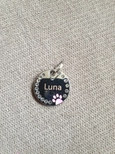 Collar antipérdida para perro, etiquetas de identificación con nombre de perro, regalos para amantes de los perros, etiquetas para el cuello para perro, etiqueta de mascota grabada