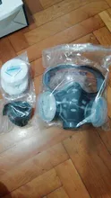 2020 máscara respiratoria antipolvo con gafas de seguridad Dual filtros de la máscara facial a prueba de vientos para carpintero constructor pulido a prueba de polvo