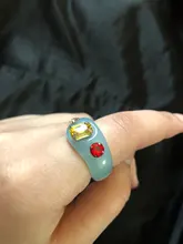 17KM-anillo acrílico de resina transparente para mujer, creativo coreano cuadrado geométrico redondo Irregular, joyería