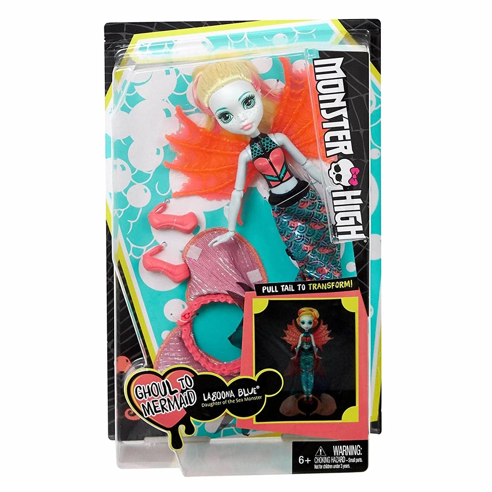 Кукла Monster High Лагуна Блю- Превращения