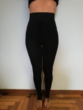 Invierno cálido de talla grande Leggins Color sólido terciopelo de las mujeres mallas de cintura alta elástico negro dropshipping. Exclusivo.