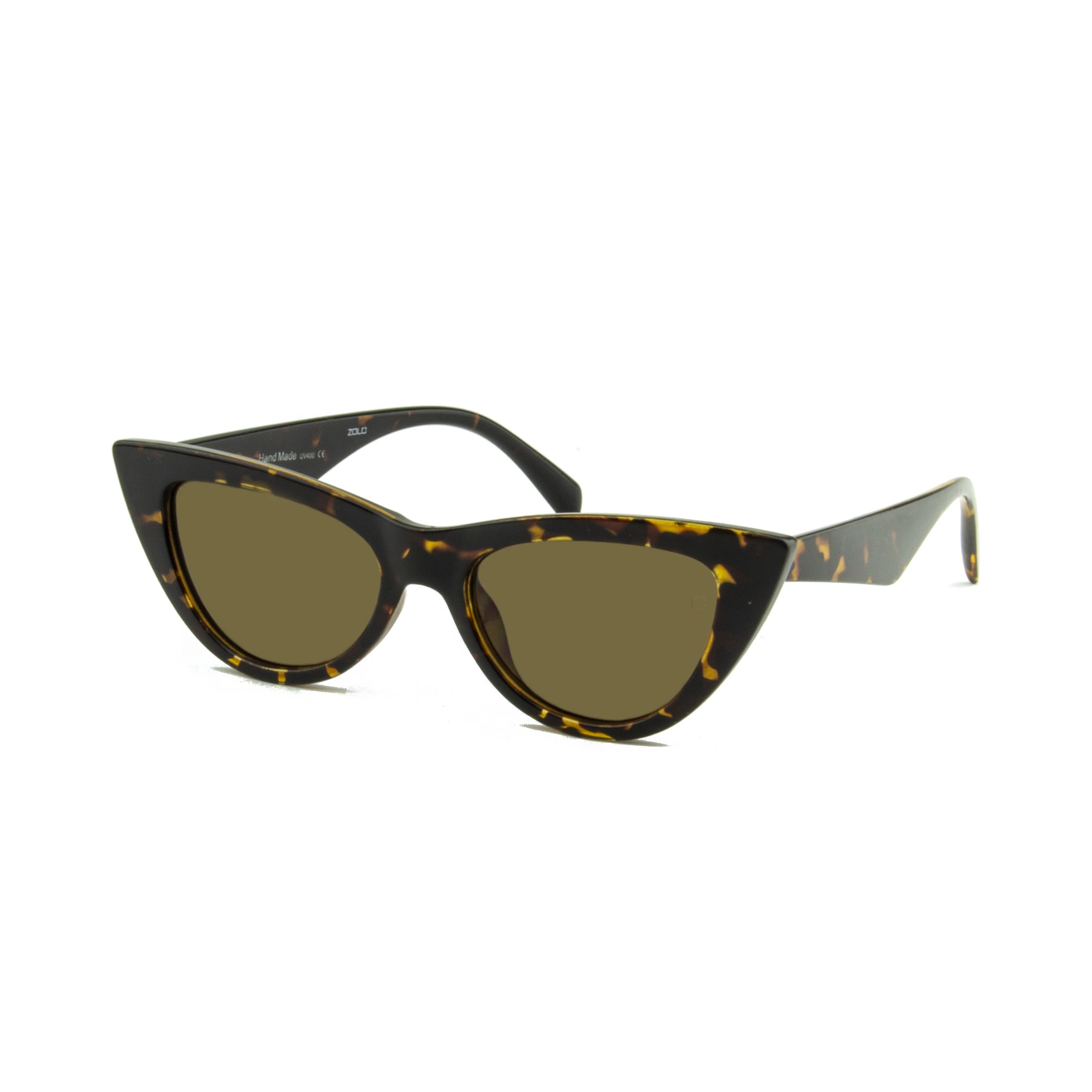 Zolo eyewear 95127 c7 brown retro cat eye sunglasses
