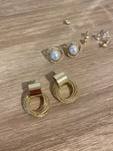 Pendientes de perlas geométricas inusuales para mujer, joyería exquisita a la moda, accesorios de lujo para fiesta, aretes, novedad de 2020