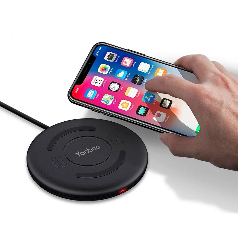 Беспроводное зарядное устройство Qi Yoobao Wireless Charging Pad D1 (Черный)|Беспроводные