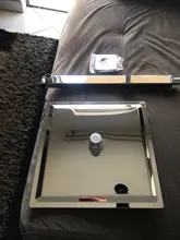 Shower-Head Square Wall Ceiling-Mounted Bathroom Rain Black BECOLA Chrome Ultrathin 2-Mm