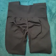 Las mujeres de cintura alta sin polainas fitness deporte Fitness pantalones de gimnasia de carrera energía deporte Leggings de niña