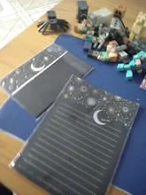 Letras de papel tipo europeo Vintage, alta gama, bronce, Luna estrellada, bendición, carta con sobre, papel de escritura, papelería de oficina