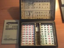 Mahjong-Set Game-Board Chinese-Toy Gambling Portable Party 144 with Box Tiles Numbered
